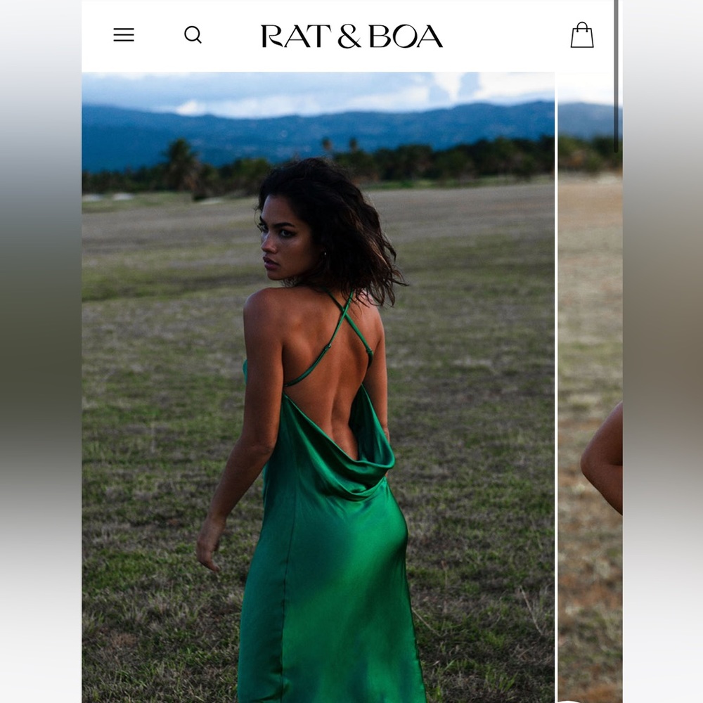 Rat & Boa Green Gigi dress